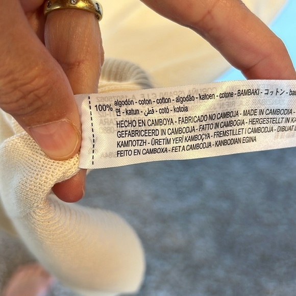 Zara Lightweight Long Sleeve Maxi Dress Cream NWT - Picture 6 of 7